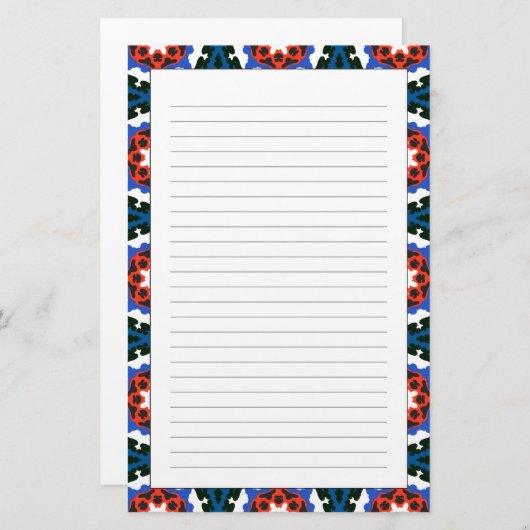 スザニ模様(オーナメント) 便箋 (正面/裏面)