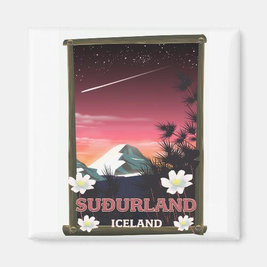 スザランド・アイスランド旅行のポスター マグネット (正面)
