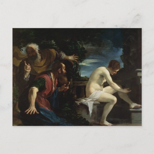 スザンナと長老 ポストカード (正面)