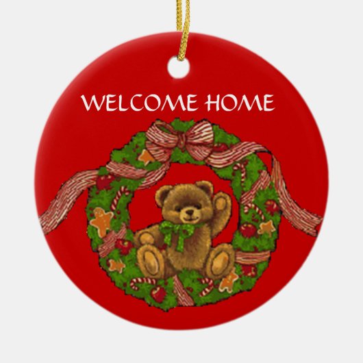 スザンヌエリザベスのクリスマスのコレクション セラミックオーナメント (正面)