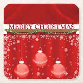 スザンヌエリザベスクリスマスコレクション スクエアペーパーコースター