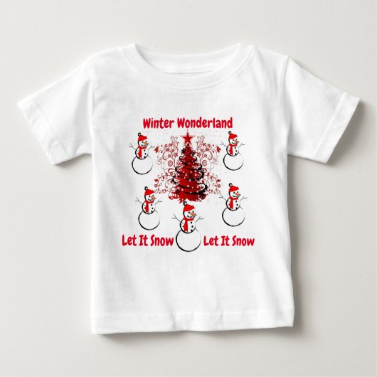 スザンヌエリザベスクリスマスコレクション ベビーTシャツ (正面)