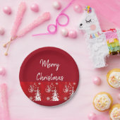 スザンヌエリザベスクリスマスコレクション –  ペーパープレート (パーティー)