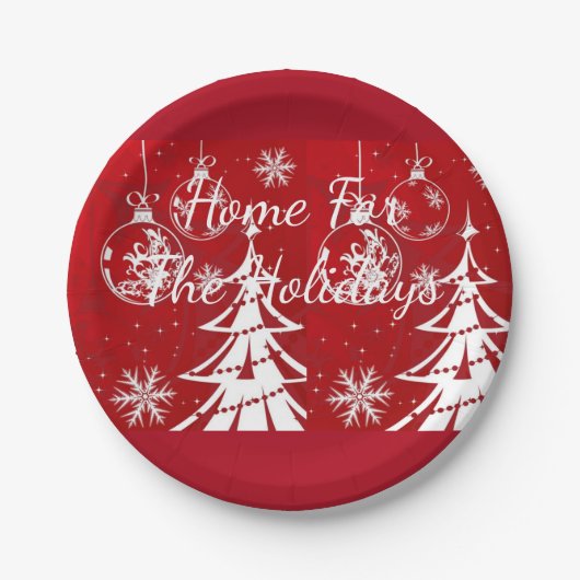スザンヌエリザベスクリスマスコレクション – ホリデー ペーパープレート (正面)