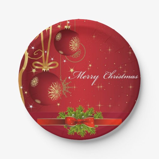 スザンネエリザベスクリスマスコレクション紙プレート ペーパープレート (正面)