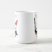 スシのような強い侍のように勇敢だ コーヒーマグカップ (中央)