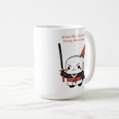スシのような強い侍のように勇敢だ コーヒーマグカップ (正面右)