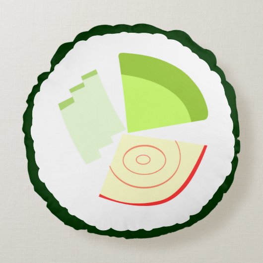 スシカリフォルニ転がア ラウンドクッション (正面)