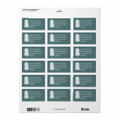 スシンプルカンジナビアのクリスマスツリー ラベル (フルシート)