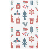 スシンプルカンジナビアのクリスマスパターン テーブルクロス (正面)