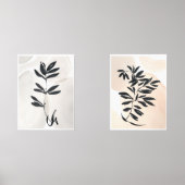 スシンプルカンジナビア黒枝ポスター (正面)