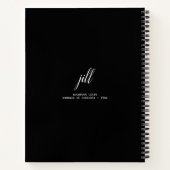 スシンプルクリパーソナライズされたプト – らせん型ノート ノートブック (裏面)