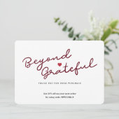 スシンプルクリプトとハート – ビジネスサンキューカード サンキューカード (スタンド正面)