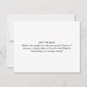 スシンプルクリプトビジネスロゴフラットサンキューカード サンキューカード (裏面)