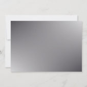 スシンプルクリプト-結婚の銀色のサンキューカード 招待状 (裏面)