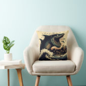 スシ熱狂するシャーク・アニメ攻撃型 クッション (椅子)