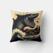 スシ熱狂するシャーク・アニメ攻撃型 クッション (裏面)