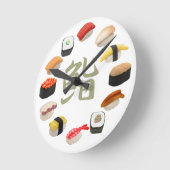 スシ ラウンド壁時計 (傾斜)