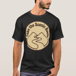 スジリッグなドライブルート レトロTシャツ Tシャツ