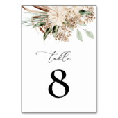 ススキとセージ・グリーン・フローラ結婚ズ テーブルナンバー (裏面)