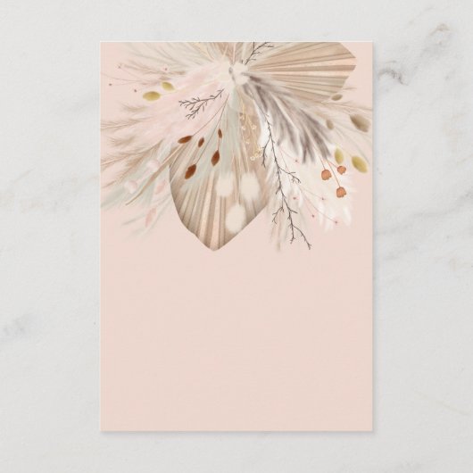 ススキ男女兼用スを持って来る エンクロージャーカード (裏面)