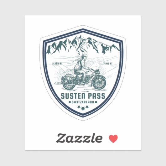 スステンパススイスアルプスのモーターサイクルツアー シール (シート)