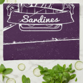 スズのイワシ動揺して キッチンタオル (折り畳み)