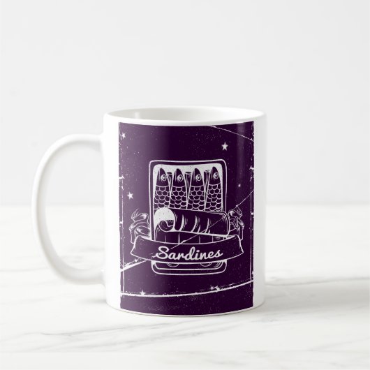 スズのイワシ動揺して コーヒーマグカップ (左)