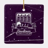 スズのイワシ動揺して セラミックオーナメント (裏面)