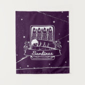 スズのイワシ動揺して タペストリー (正面)