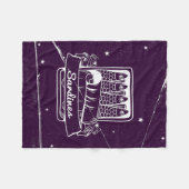 スズのイワシ動揺して フリースブランケット (正面(横))