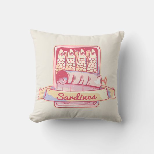 スズのイワシ クッション (正面)