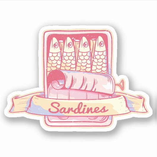 スズのイワシ シール (正面)