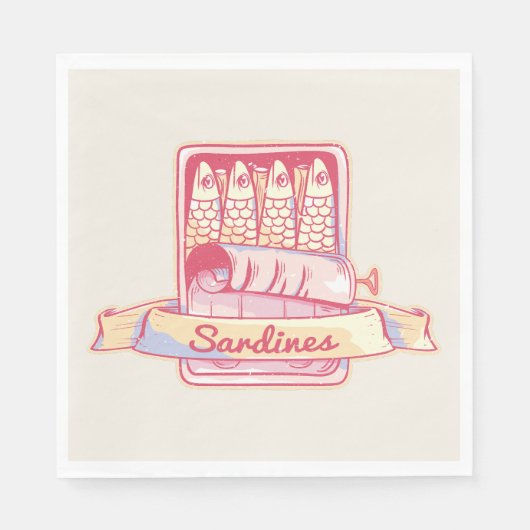 スズのイワシ スタンダードランチョンナプキン (正面)