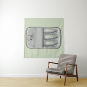 スズのイワシ タペストリー (インサイチュ(横))