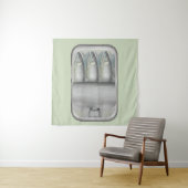 スズのイワシ タペストリー (インサイチュ)