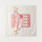 スズのイワシ タペストリー (正面(横))