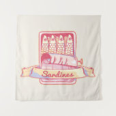 スズのイワシ タペストリー (正面)