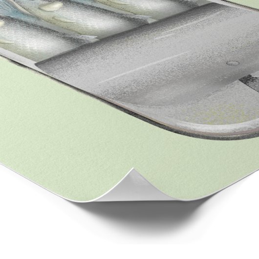 スズのイワシ ポスター (角)