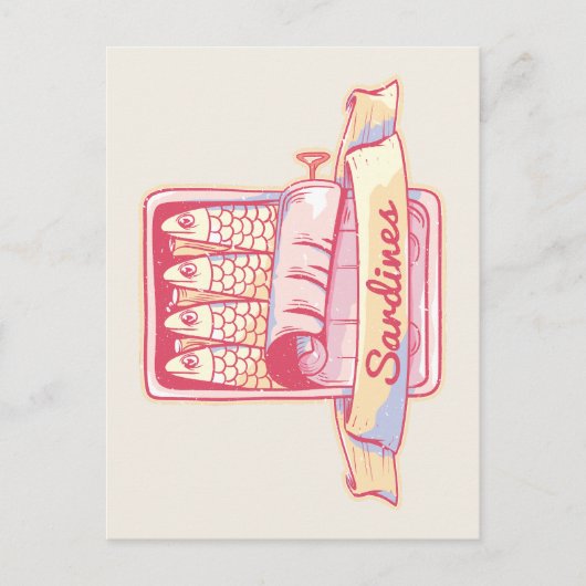 スズのイワシ ポストカード (正面)