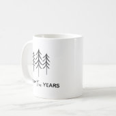 スズの年記念マグカップ、10周年記念の夫用カスタムギフト コーヒーマグカップ (正面左)