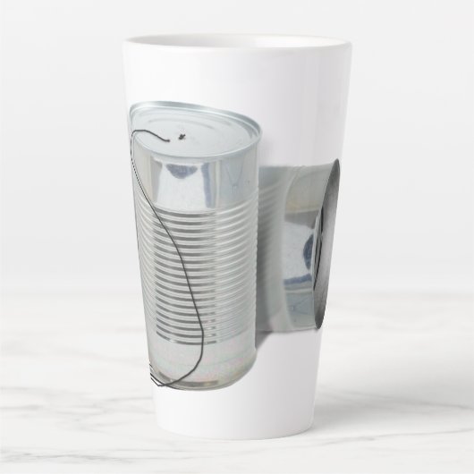 スズは電話できる（今は聞こえる？） カフェラテマグ (正面)