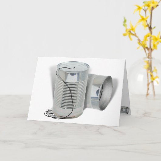 スズは電話できる(今は聞こえる?) カード (黄色い花)