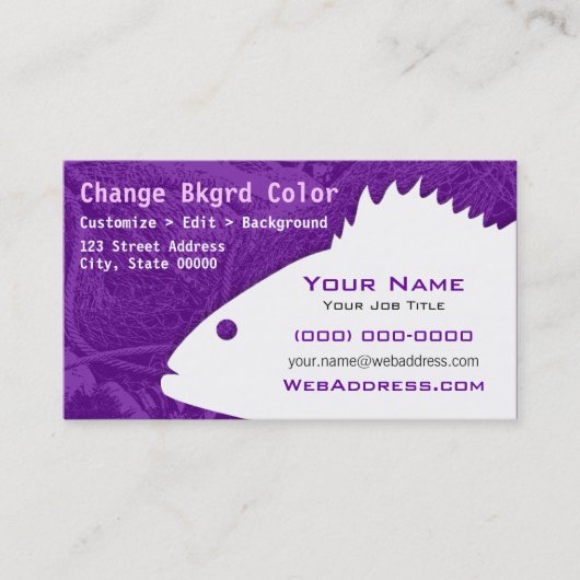 スズキの魚の名刺 名刺 (正面)