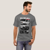 スズキジムニー 白 Tシャツ (正面フル)