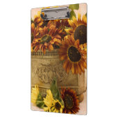 スズバスケットにオレンジ色のひまわり クリップボード (左)