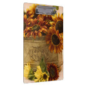 スズバスケットにオレンジ色のひまわり クリップボード (右)