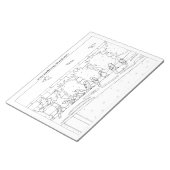 スズメがレールに座って色を付ける ノートパッド (アングル)