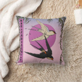 スズメが白鳥の願いを知る方法 クッション (ブランケット)