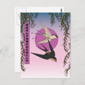 スズメが白鳥の願いを知る方法 ポストカード (正面/裏面)